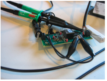 Cleverscope CS328A FRA Measurement System for TI TPS55340 EVM With Jensen VB-1BB Isolation Transformer